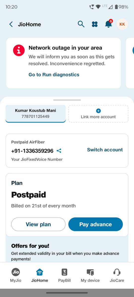 suchit_dhiman's tweet photo. Increasing recharge and tariff prices is unacceptable when basic services don't work. The whole area is facing daily outages, yet customers are expected to pay full bills. We demand a full bill refund and a permanent fix. @JioCare @TRAI @DoT_India @JM_Scindia https://t.co/9FCptUclOt