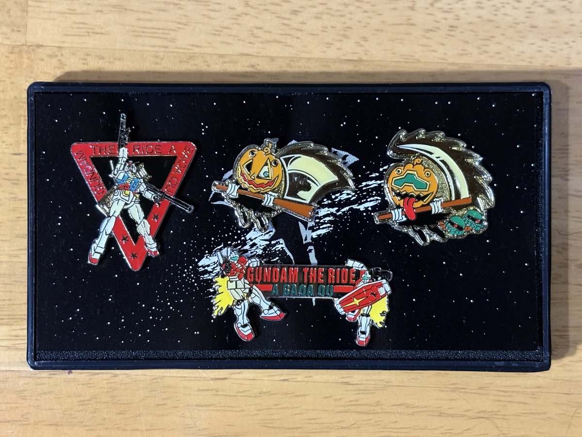 kouichi_tokita's tweet photo. 出てきた「ガンダム・ザ・ライド」のピンズセット
これも良いものだ〜🌟 https://t.co/CSA6bWRGk7