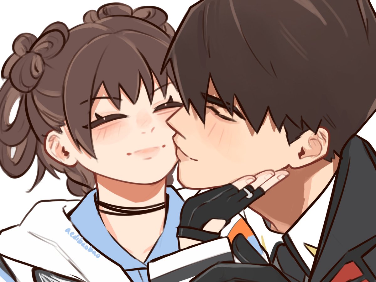 aedibaobao's tweet photo. 🍎🍏 brother and sister reunite 

(based off my interaction 🥰)

#LoveandDeepspace #夏以昼 #Caleb #恋と深空 https://t.co/N2G3EaVG8K
