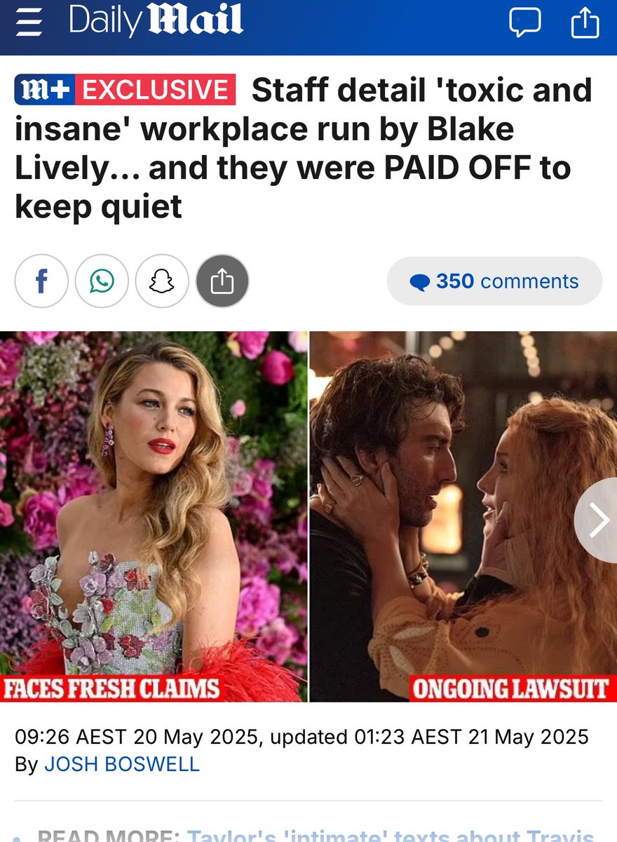 NickyGspot93's tweet photo. @PopBase Reminder that Blake accused someone she’s never met of sexual harassment and lied under oath about deleting evidence https://t.co/hmczknV2p2