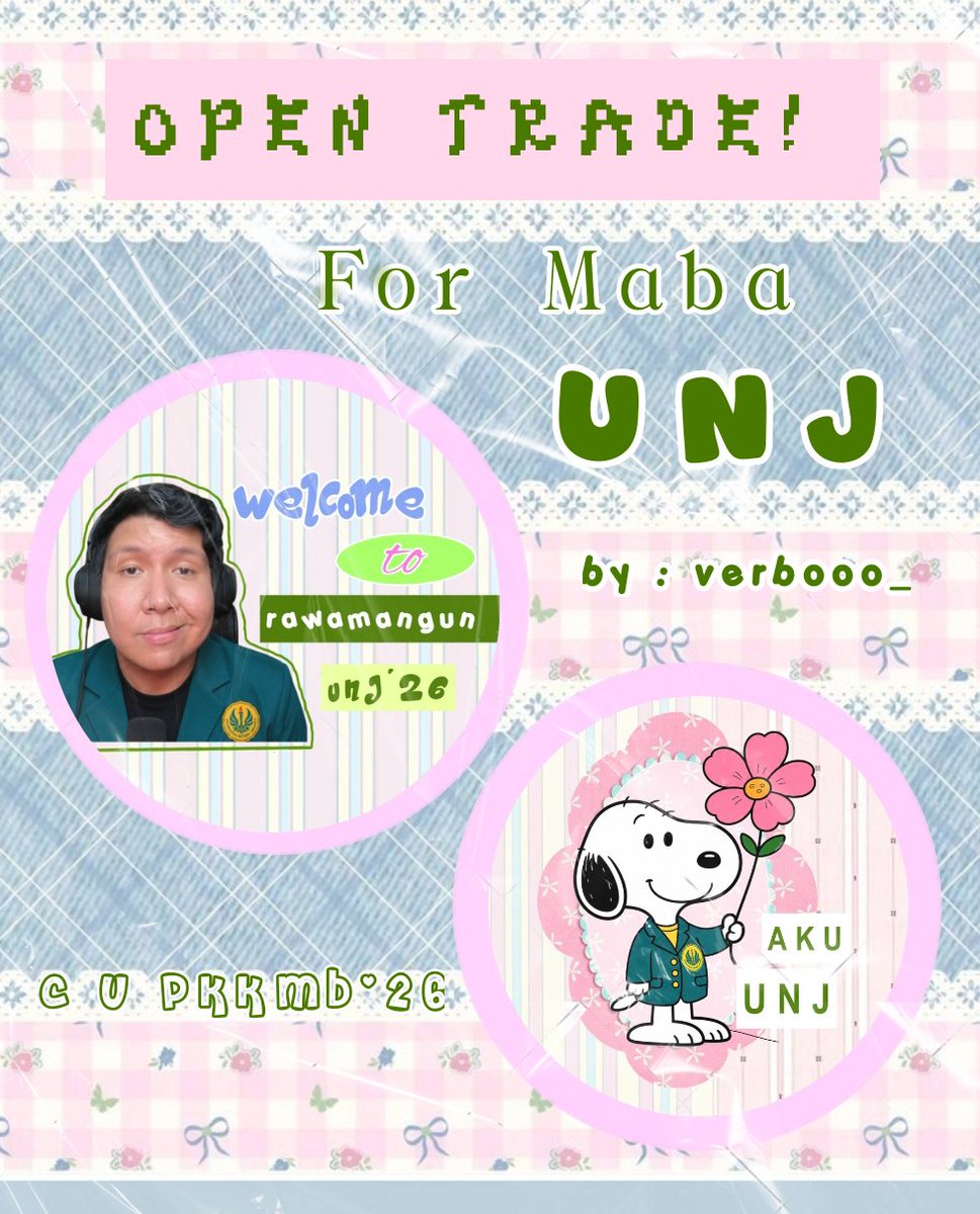 verbooo_'s tweet photo. aloww👋🏻 calling out maba #UNJ 💚 karena aku fomo jadi ayo trade freebies sama akuu!! feel free to reply yaa^^ (limited stock) ty >3 *ps: yang namanya sudah aku list, sudah aman ya! ૮₍  •̥ ˕ •̥ ₎ა https://t.co/5OyujumUZg