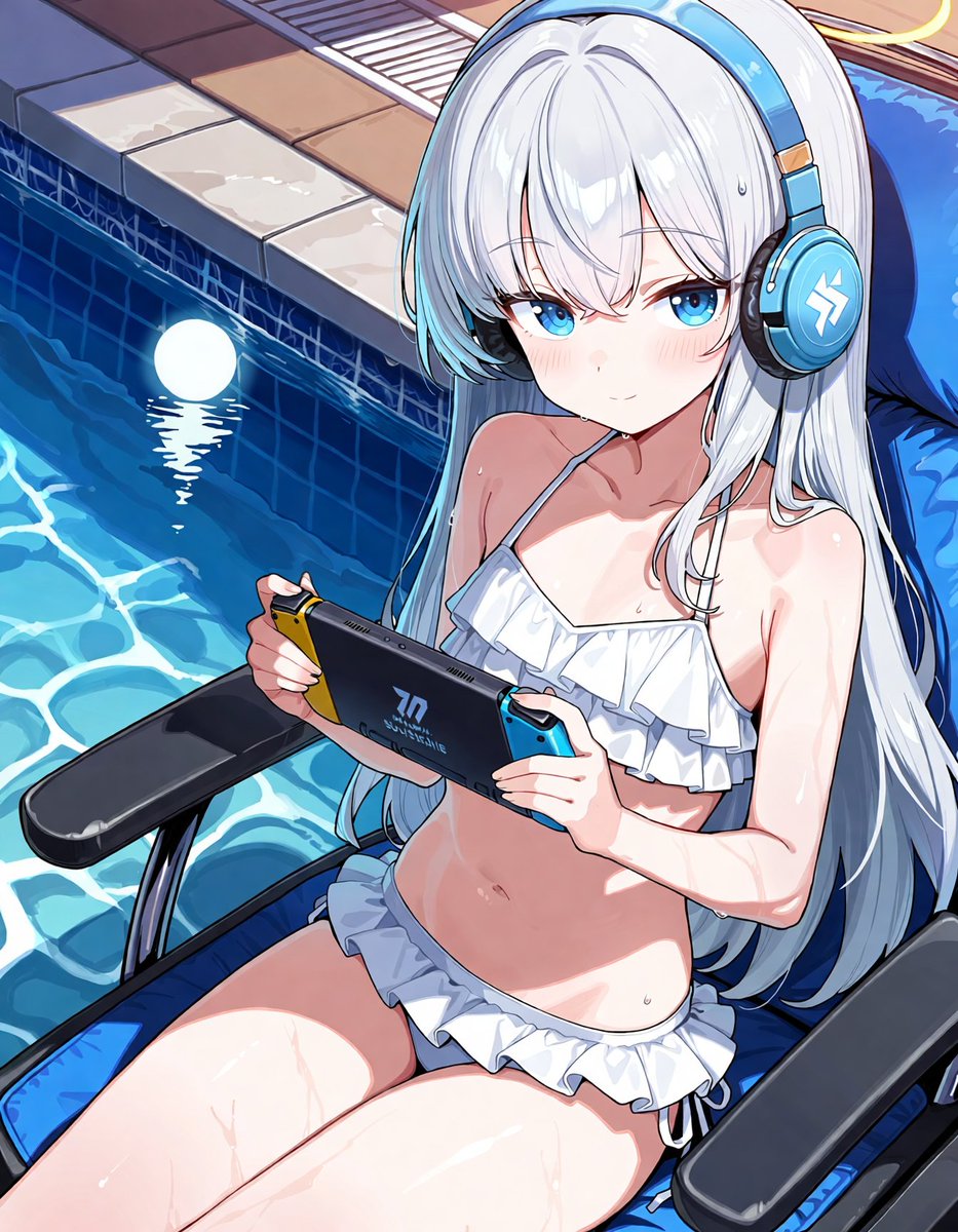 ll_fun__'s tweet photo. アリスとゲーム楽園🎮
ずっと一緒に、遊んでよ

#AIart #AIイラスト #ブルーアーカイブ #アリス #BlueArchive https://t.co/Gio5SxTWcN