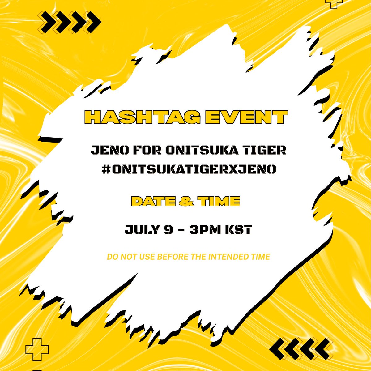 jenmong23's tweet photo. JENO at Onitsuka Tiger Store Opening 

hashtag event.

JENO FOR ONITSUKA TIGER
# OnitsukaTigerxJENO

📅 7/9 - 3PM KST

do not use before the intended time. 

#제노 #JENO #ジェノ
#NCT #NCTJNJM https://t.co/Df2bdlxW49