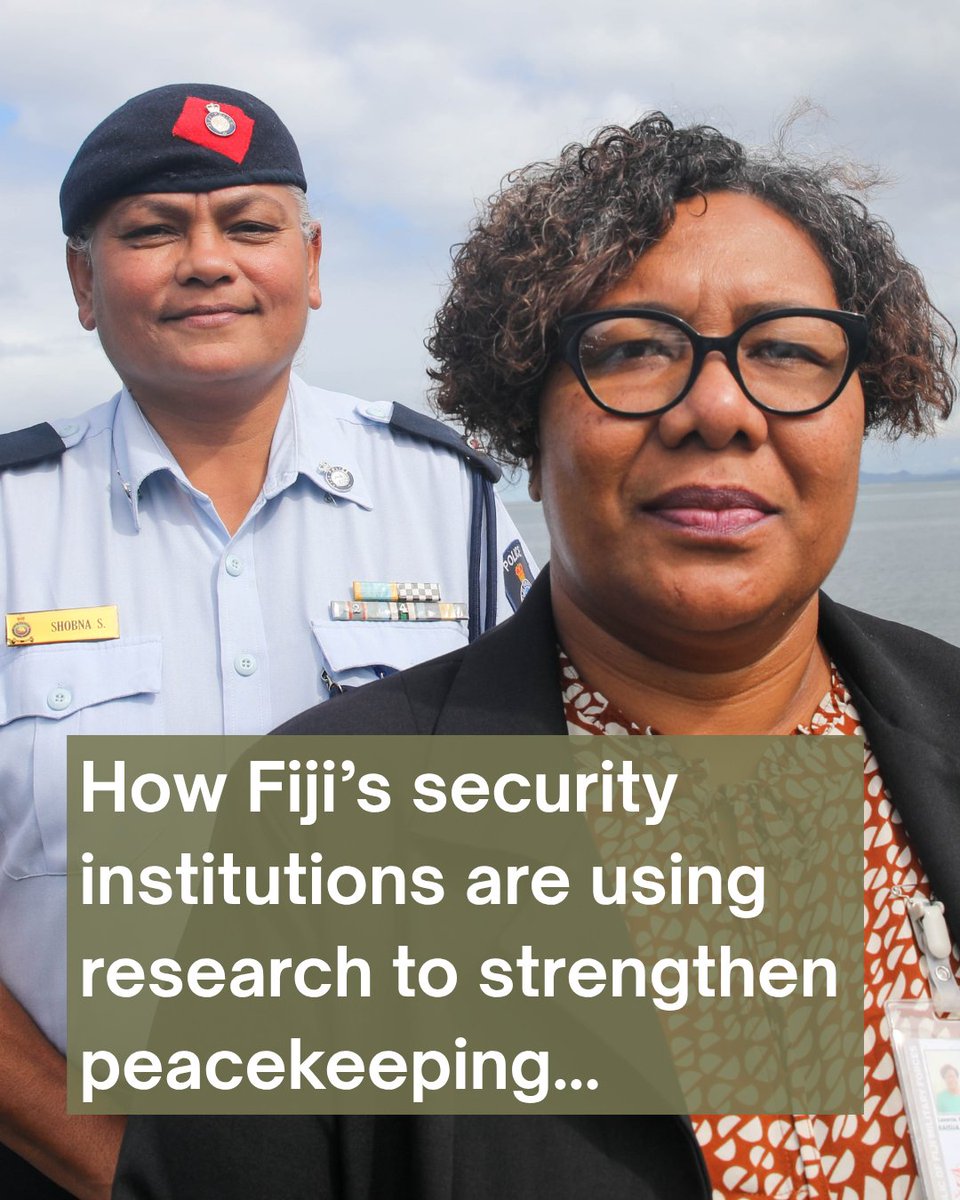 ElsieFund's tweet photo. "We needed evidence to guide a more strategic, institutional approach to change."

Following Fiji's #MOWIP assessments, we spoke with Lavenia Raisua and ASP Shobna Sharma about strengthening women's participation in peacekeeping.
🔗https://t.co/nUtyR36koi
#InvestInPeace https://t.co/DyPuMkJxhP