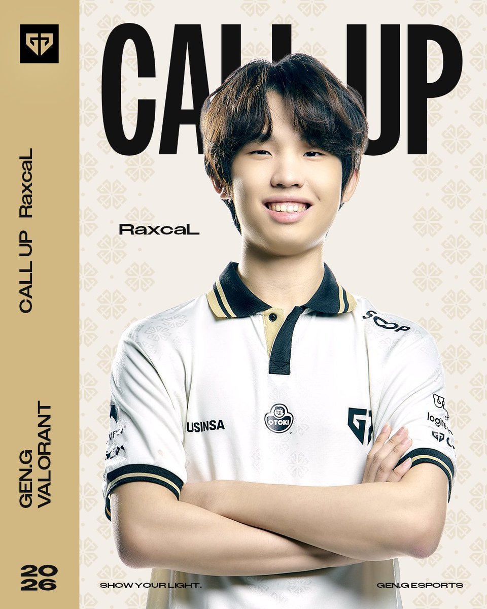 VALO2ASIA's tweet photo. 🇰🇷 Gen.G have announced the addition of 🇰🇷 Efina and 🇰🇷 RaxcaL to their main lineup for Stage 2

Efina most recently played with X-CAST in Challengers Korea and was previously part of T1 Academy.

RaxcaL has been promoted from Gen.G Academy after joining in February this year.