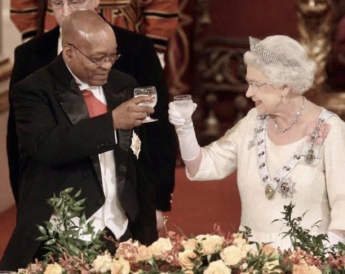 AfricaisBlack's tweet photo. In 2011, Julius Malema & the ANCYL championed Nationalisation mnes and local mineral refining. What did Zuma do? Expelled him to please foreign interests. Fast forward to today. Zuma copies Malema’s exact 15-year-old script word for word at MK Party rallies, and his non thinking followers cheer it on like it’s brand new revolutionary logic. The absolute jokes write themselves! 🫵🏾🤡🇿🇦
