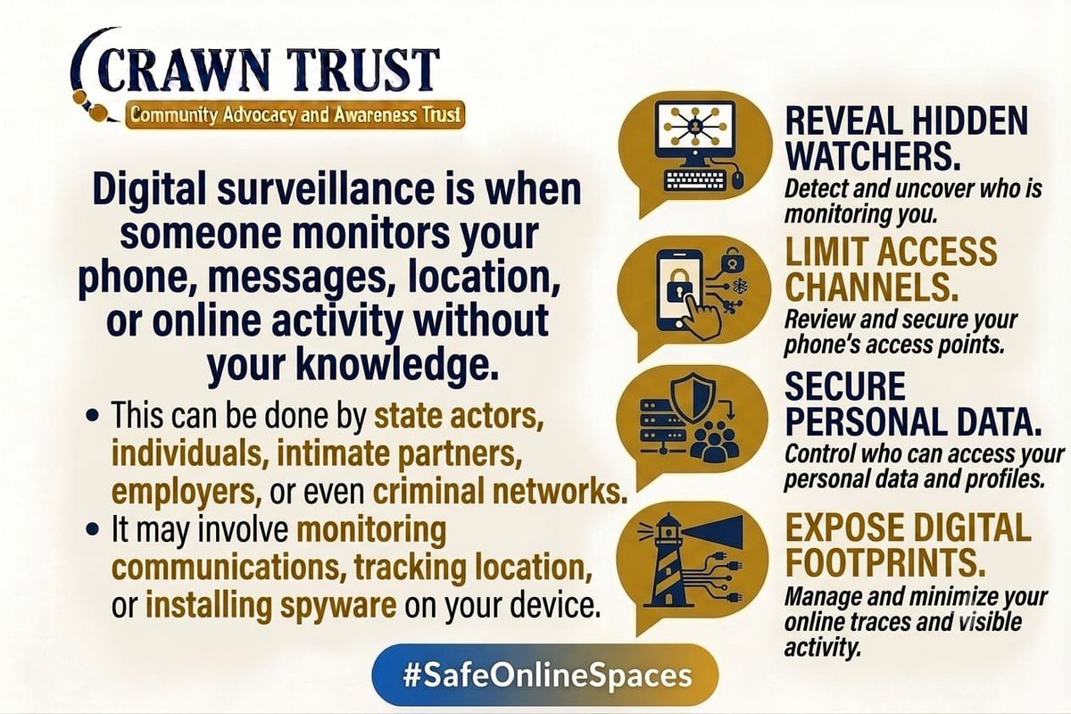 254First's tweet photo. Phone Yako ni ofisi. Not just a phone, it's your office, your identity, your network and your archive. Protecting it is the first step in protecting yourself.
#SafeOnlineSpaces
#DigitalSafety #WHRDs #CyberSecurity https://t.co/jJSROSYMfw