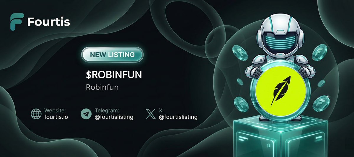 fourtislisting's tweet photo. ⚡Fourtis Express Listing - ROBINFUN⚡
@robinfunxyz
Robinfun ( #ROBINFUN )
https://t.co/ahkMhn1hF7
CA: 0x56a98db16cf501b686c14ba00a5dec02e87083fa
PRICE: $0.0006549 | MC: $654,993
#Fourtis #Newlisting #Altcoin #Memecoin #FourtisListing #Dyor https://t.co/j2HcED3CmS