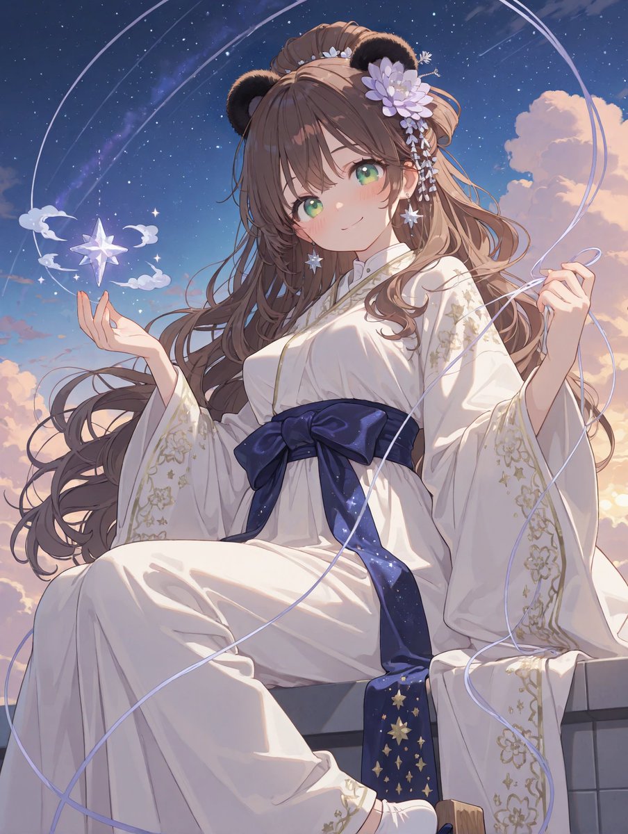 Kn3_1ab's tweet photo. #星逢いの夜
#AIふわふわパンダ祭り

【波音サマー】 麗愛ちゃんの新曲がでました✨夏の海へ飛び出したくなる、疾走感あふれる青春サマーロック！今回も最高だったよ！

よるちゃん（@yoru_h21）の織姫・雅、織姫お衣装で、麗愛ちゃん（@k7nature1）の新曲をご紹介っぜひご視聴あれっ♪ https://t.co/dATKEOOVVz