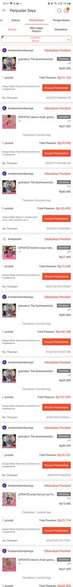 howshizora's tweet photo. Gedeg banget jujur
Dia gatekeep merch yg mau dia beli dari tgl 5 sampe HARI INI. udh ditegur di pc ga digubris. Sistem shopee kalau masuk "belum bayar" otomatis yg dietalase jadi sold

Hati" dia incer ai hoshino sama miku nakano https://t.co/4knkwi5scX