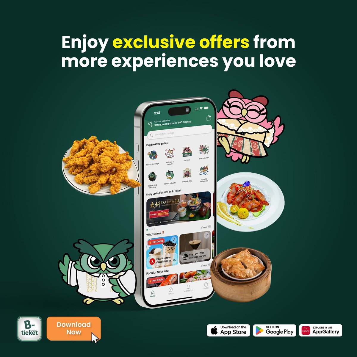 bticket_ph's tweet photo. Discover curated deals across dining, entertainment, and lifestyle experiences — All designed to help you enjoy more for less.

Download B-ticket today.
📱https://t.co/Llbyfz29gs
#DealsinPH #BticketPH #PHCoupons #DiscountApp #DealsAndPromosPH #DiscountsPH #BudgetHacksPH #PromoAppPH #DealsNearMe