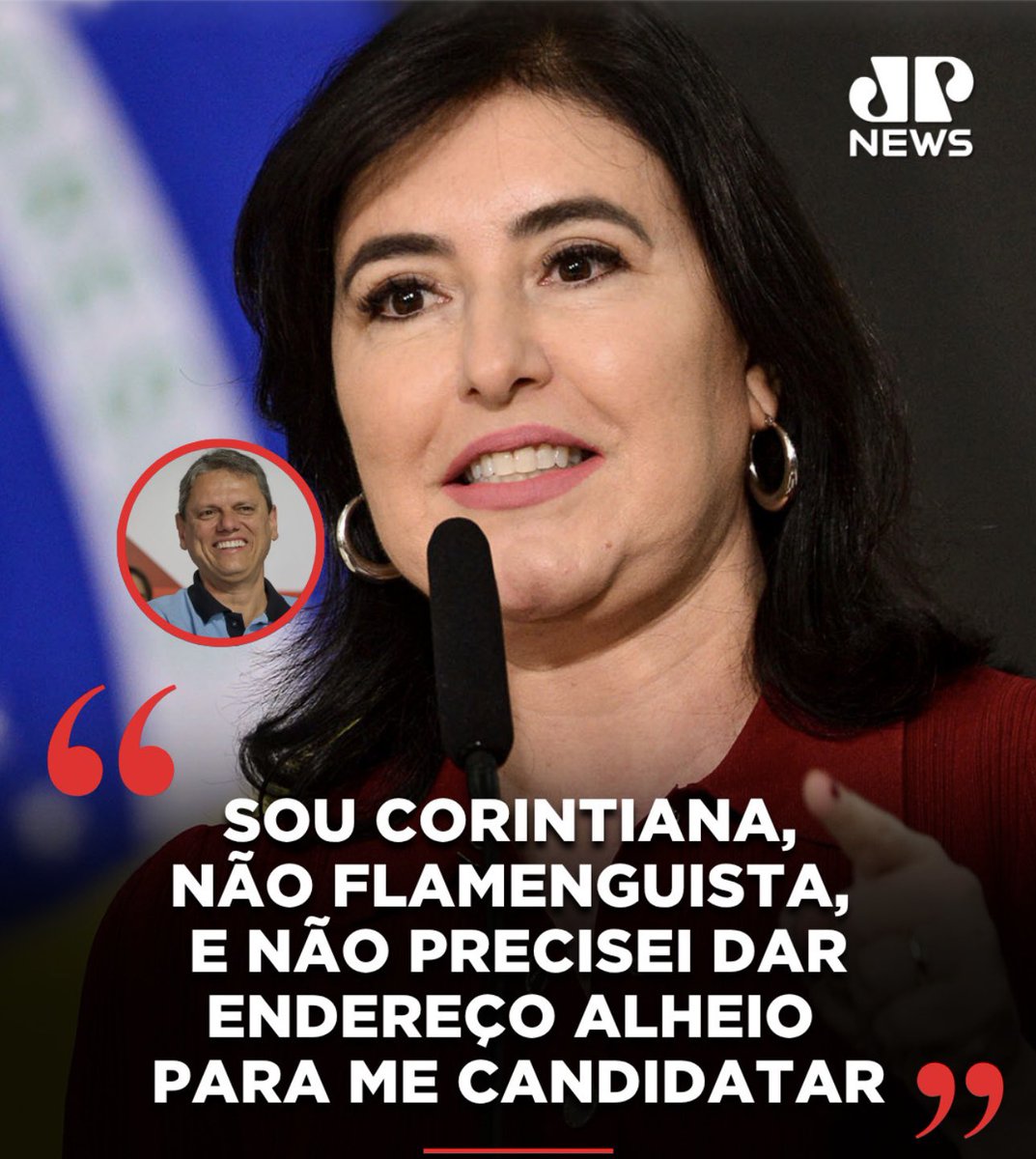 MARINESARALDI's tweet photo. Tebet afirmou que mora em São
Paulo há dez anos, "Sou corintiana, não flamenguista, e não precisei dar endereço alheio para me candidatar"
Tarcísio afirmou que Marina é Tebet não começaram a fazer política em São Paulo, não elegeram esse Estado para servir" https://t.co/5EInXje9A0