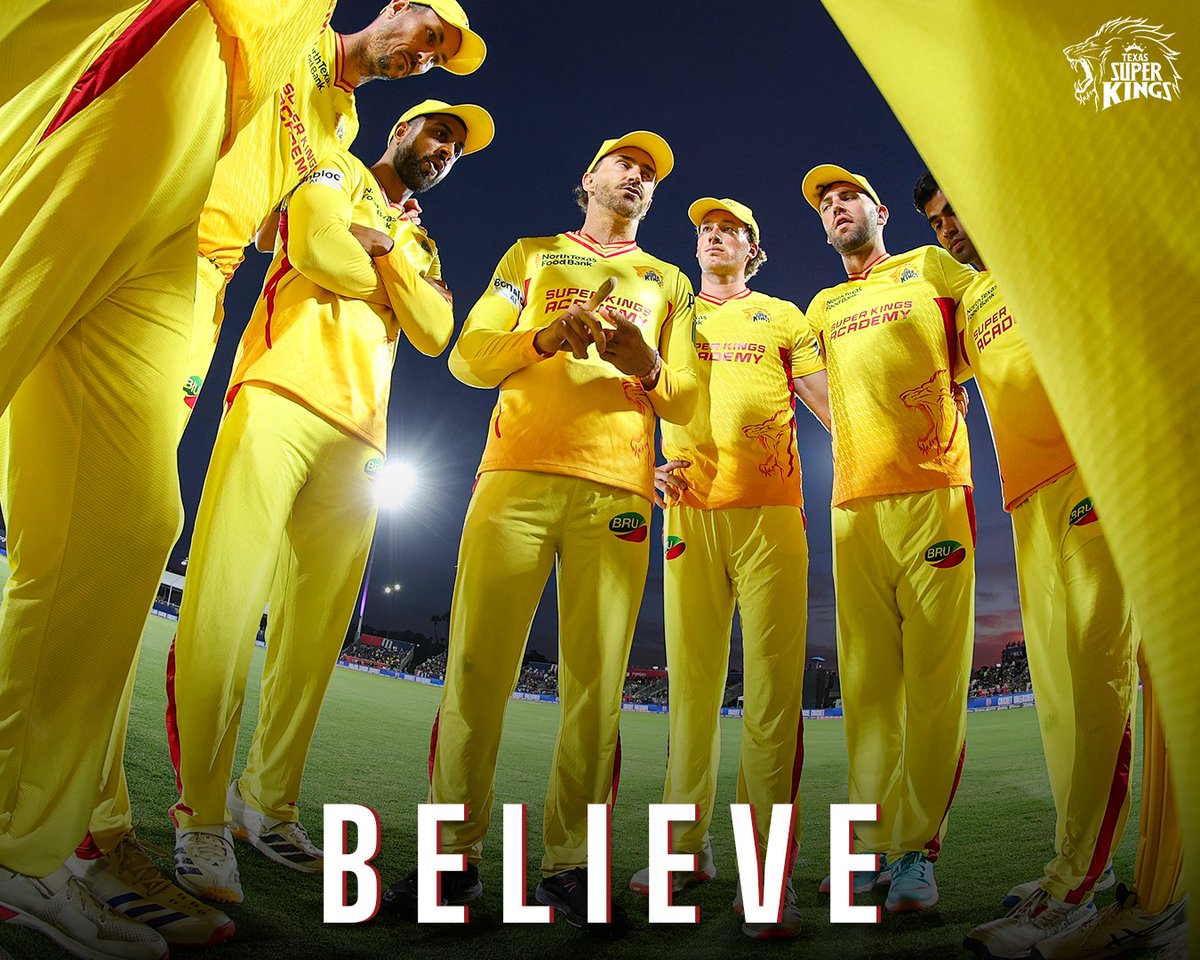 TexasSuperKings's tweet photo. Always in it, together 🦁💛

#WhistleForSuperKings
#MLC2026 https://t.co/igwjV8yBrq