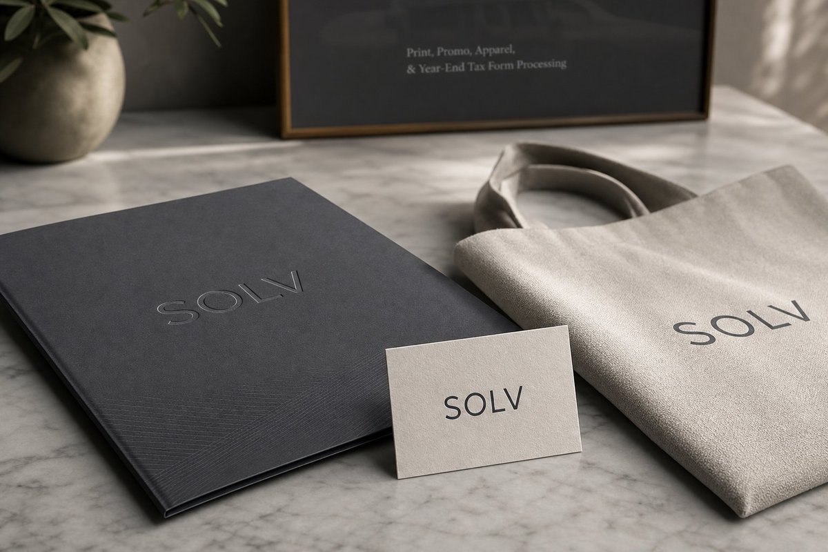 theSOLVgroup's tweet photo. Outsourcing print and promo services feels like a gamble until you find a partner who actually gets the nuances of your brand's needs and deadlines. https://t.co/rllhIYc3E3
