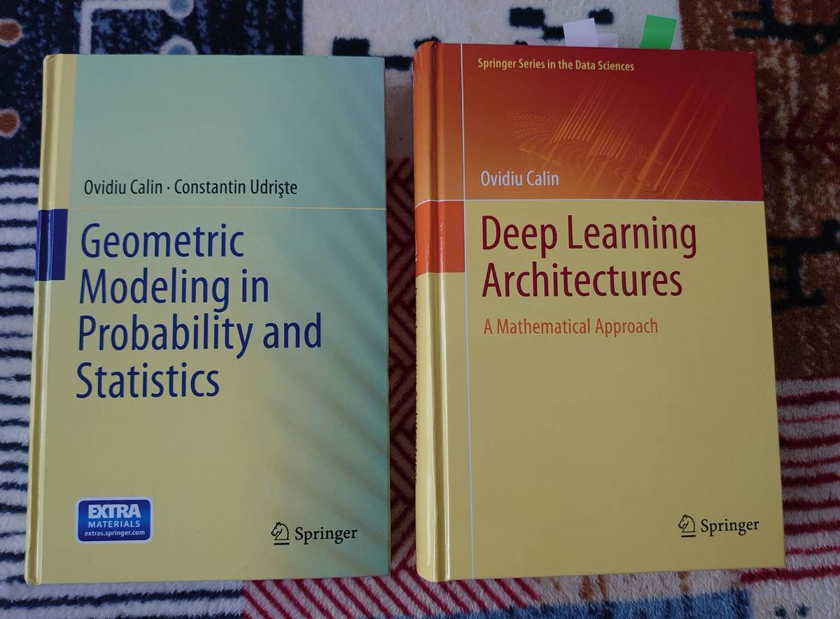 FrnkNlsn's tweet photo. Two nice books: Intermediate textbook on Information Geometry (2014, left) and applications of IG in neuromanifolds (2020, right).

IG2014 is a great reading after Amari 2016 textbook and applications textbook.

List of textbooks/monographs on IG added to

https://t.co/u7PWdIRwtU https://t.co/mUm4QMpKkk