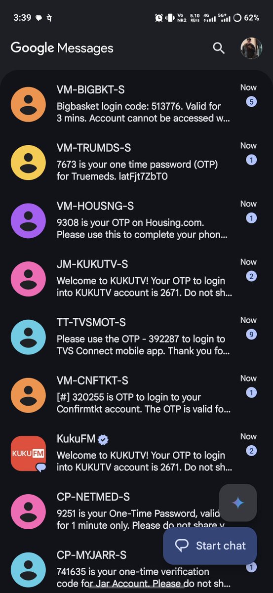 Jaani__19's tweet photo. @airtelindia what the hell is this? 
I am receiving OTPs repeatedly. Can you please look into this and resolve as soon as possible https://t.co/LNswq1yfwL