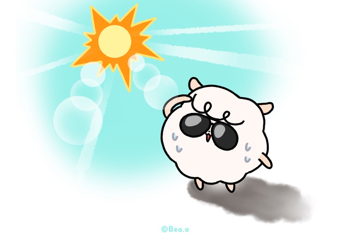 watamaru_beao's tweet photo. まっまぶしい〜☀️🕶️🐑

#ツノなしひつじわたまる
#わたまる #watamaru
#イラスト https://t.co/BGkOjvXtKh