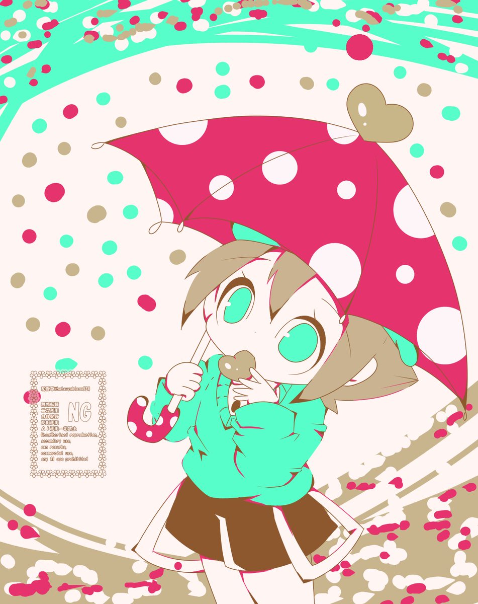 hatsuyukisou524's tweet photo. 14　チョコレートラブ
　　リクエストキャラ　ルク♀

上からチョコが降ってるイメージで描きました https://t.co/Bn8UNH7vJi