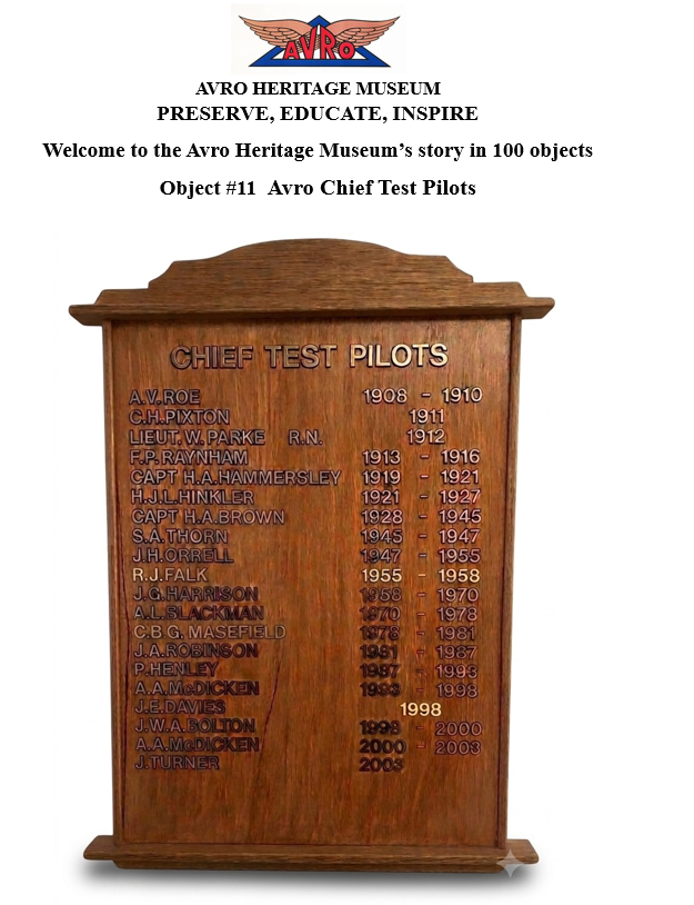 AvroHeriMuseum's tweet photo. Welcome to the Avro Heritage Museum’s story in 100 objects Object #11 Avro Chief Test Pilots
#Avro #Aviation #Avgeek https://t.co/ffDAqFVsAT
