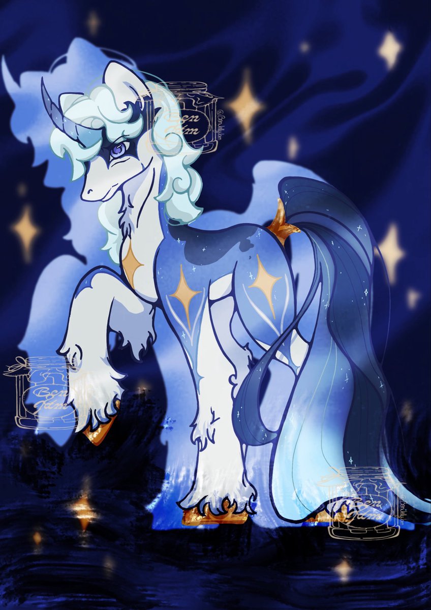 BenJellyJam's tweet photo. First year and first artfight attack done😚

This event genuinely makes me feel joy when i get to gift art😭😭

OC by grimvik on artfight!

#mlp #mylittlepony #artfight2026 #art #stars #comedy #tragedy #gifting #unicorn https://t.co/JE2mrpv47W