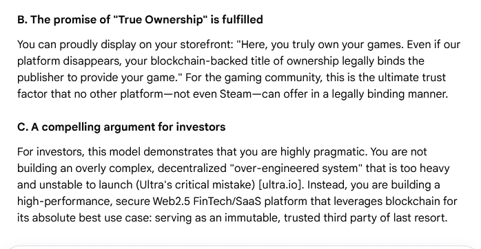 TheRetardier's tweet photo. I am not joking @Asmongold and im about to start developping the prototype.
True digital game ownership. 100%. With legally binding fallback to developpers if the company fails.

Not even steam can offer this.
Dev will get 85% of their sales instead of 70%. https://t.co/jpUfpGbxtG