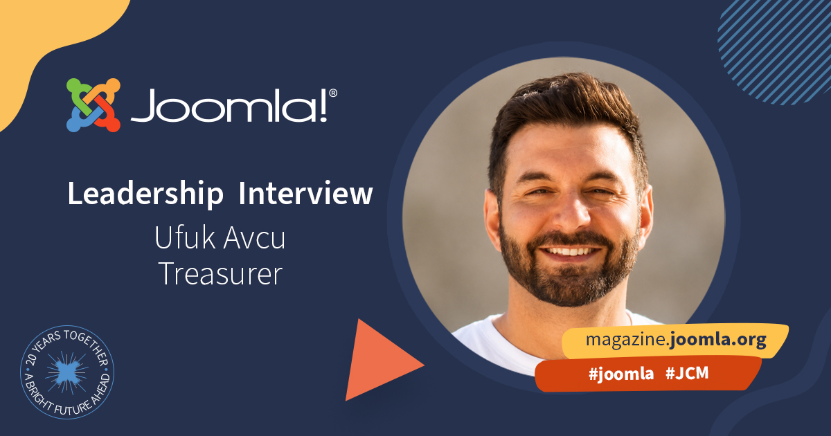 joomla's tweet photo. Think Joomla leadership happens quietly in the background? 
This JCM interview with Treasurer Ufuk Avcu explores sustainability, support and community action. 
Read more: https://t.co/Exzl2M1WIY 
#JCM #Joomla https://t.co/4EKN2Ls8KN