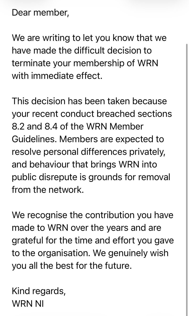 wearetesty's tweet photo. So it’s OK for a coordinator to tell women “fuck you” &amp; “fuck off” but to suggest that an apology might be in order or ask why that coordinator is still a WRN member results in 3 members being expelled last night? “Rules for thee but not for me.”@WomensRightsNet @HeatherB_WRN https://t.co/UqDHVfK0kN