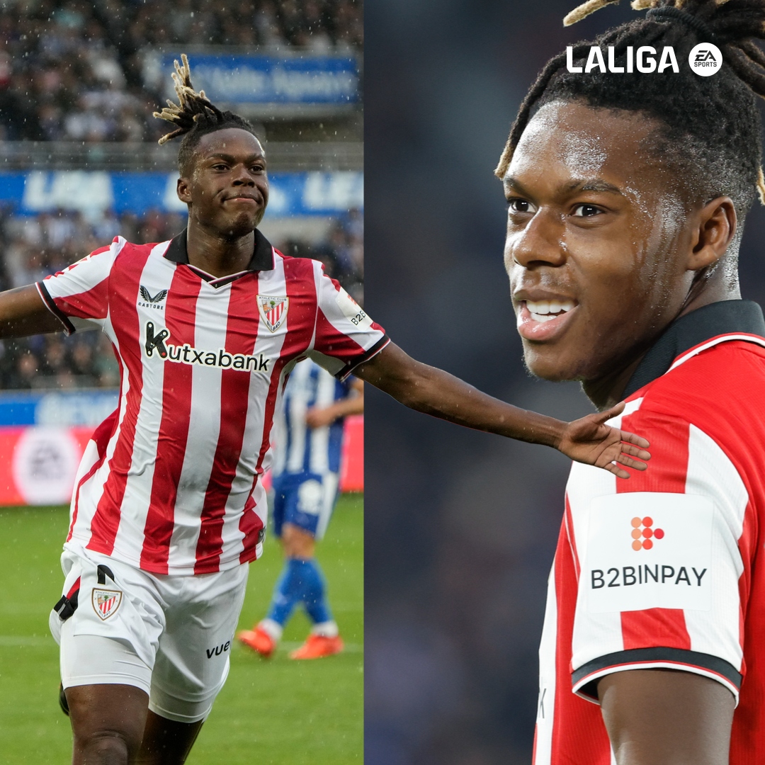 LaLigaEN's tweet photo. Keep doing your thing 😎

Happy birthday, Nico Williams! https://t.co/Fg7cnjL6vR