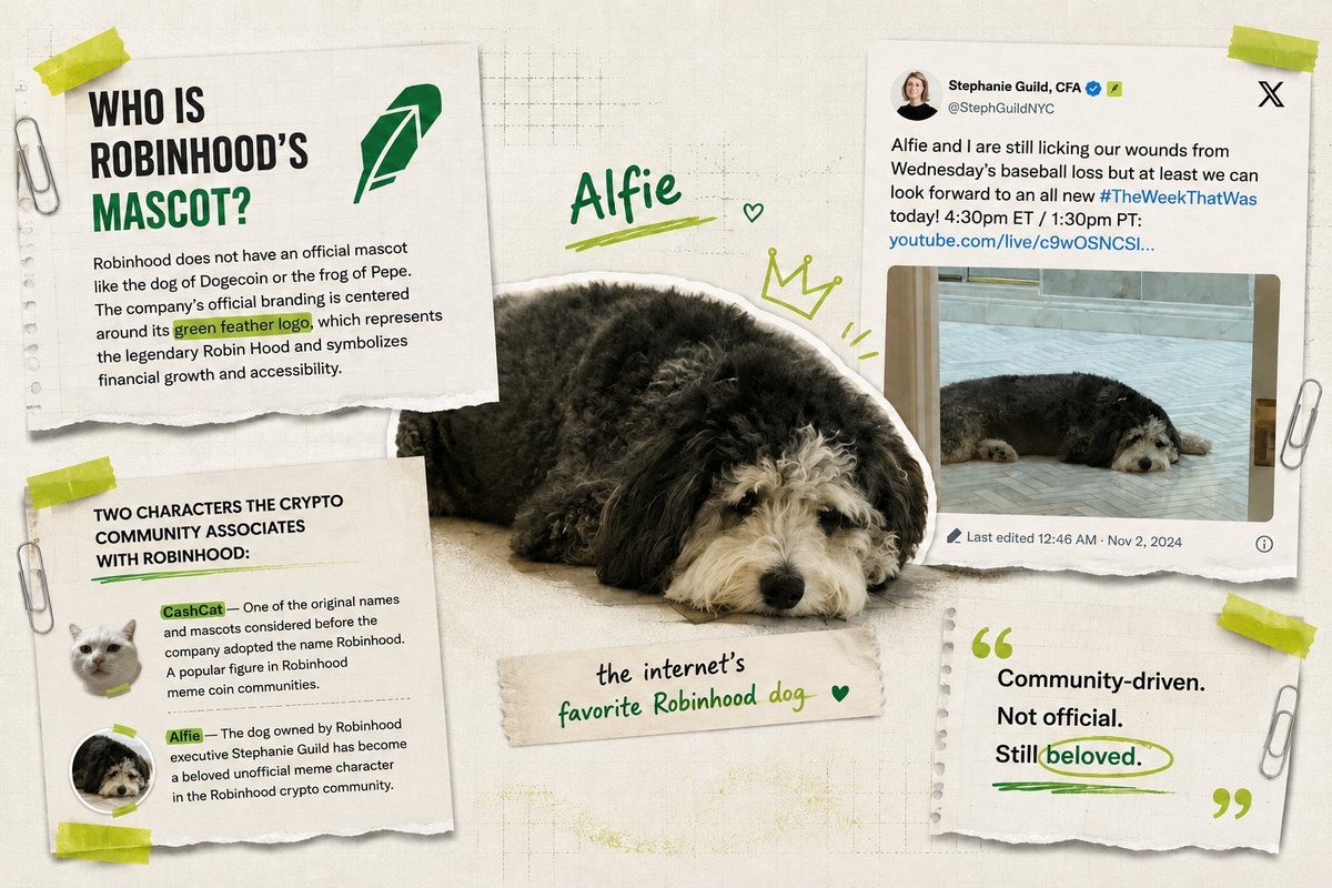 Tma_420's tweet photo. Time to make $Alfie the official mascot of @RobinhoodApp https://t.co/ikWBA6MgoJ