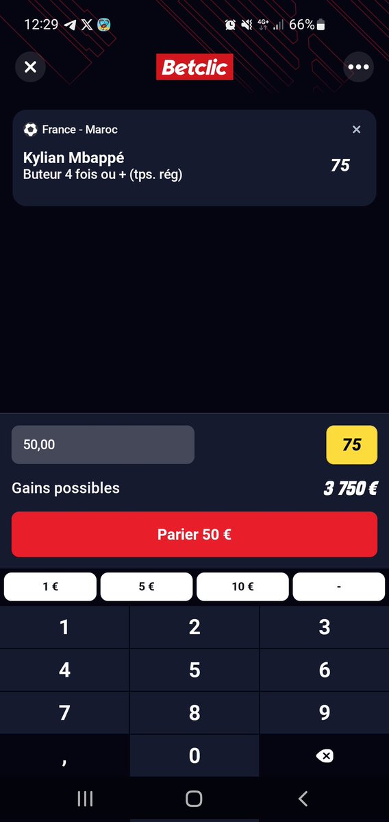Stelilben1's tweet photo. @Betclic Stephane1234 https://t.co/SBRbnD3s9d