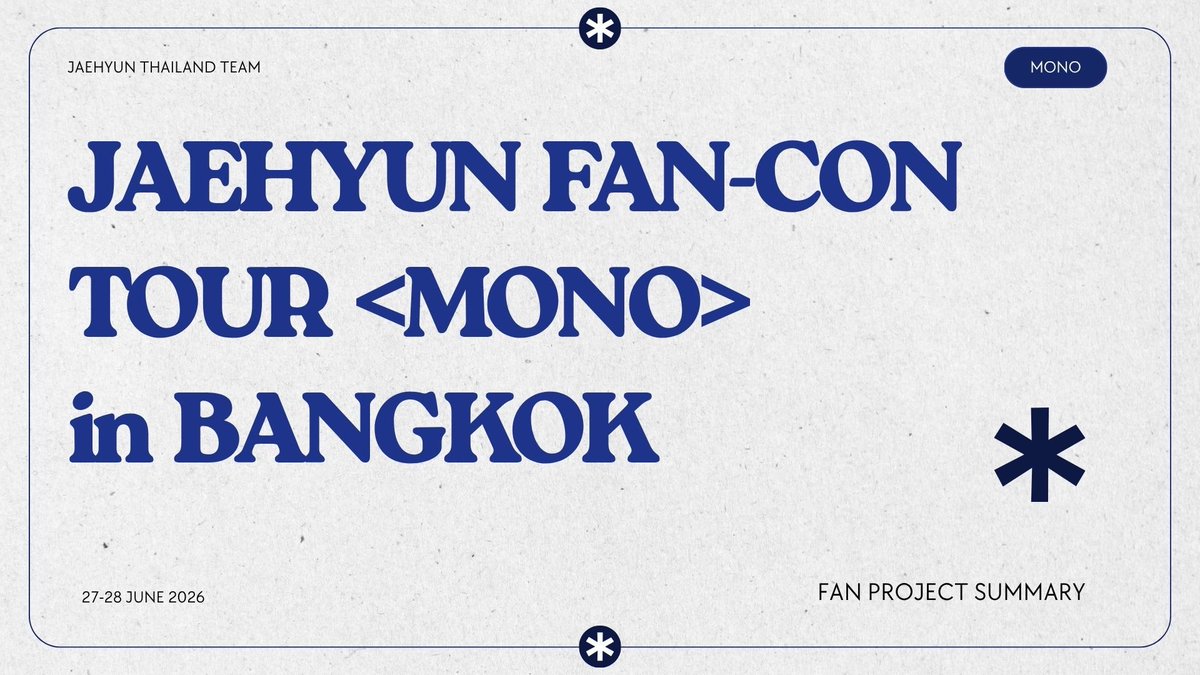 jjaehyunTH's tweet photo. JAEHYUN FAN-CON TOUR <MONO> in BANGKOK - FAN PROJECT SUMMARY

🍑ยอดโดเนท (รวมดอกเบี้ยธนาคาร): 215,613.14 บาท
🍑ยอดใช้จ่าย: 185,219.50 บาท
🍑คงเหลือ: 30,393.64 บาท

รายละเอียด: https://t.co/vcshXzojaf

เงินคงเหลือทั้งหมดจะนำไปสนับสนุนผลงานเดี่ยวของแจฮยอนในอนาคต ขอบคุณทุกคนที่มีส่วนช่วยให้โปรเจกต์เกิดขึ้นและผ่านไปอย่างสวยงามค่ะ

#JAEHYUNMONOProjectinBKK