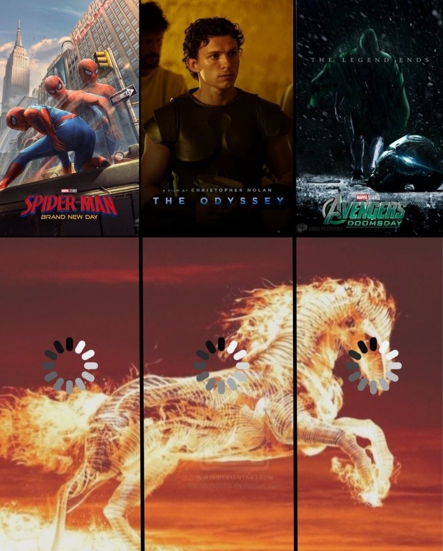 Minifilmflicks's tweet photo. Tom Holland for year 2026. https://t.co/0q0gNHNeO7