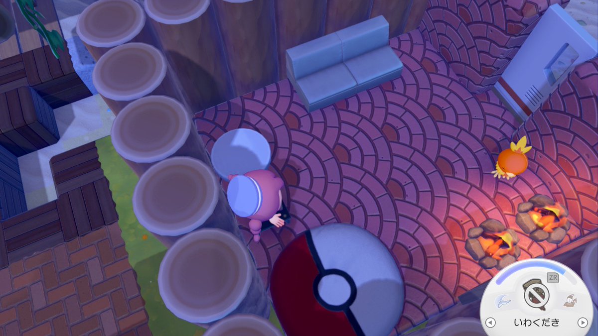 AsaeMail's tweet photo. #ぽこポケ　#ぽこあポケモン

ドンヨリ海辺にアチャモの部屋作った。
焚き火の炎が儚くて綺麗 https://t.co/6SrYn4HPUN