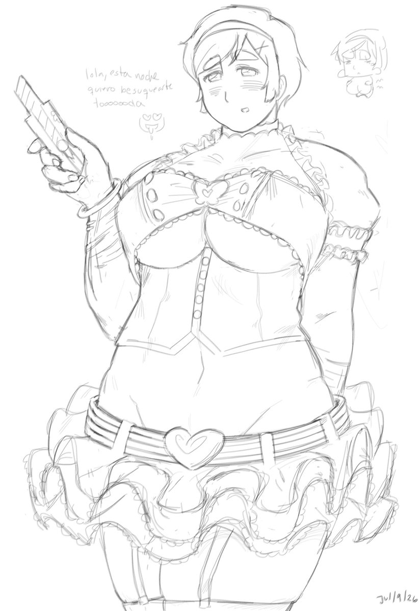 DaniLovzYa's tweet photo. I finished her if anyone cares,,,, sighhh that one super sonico outfit https://t.co/wxgI1cPb07