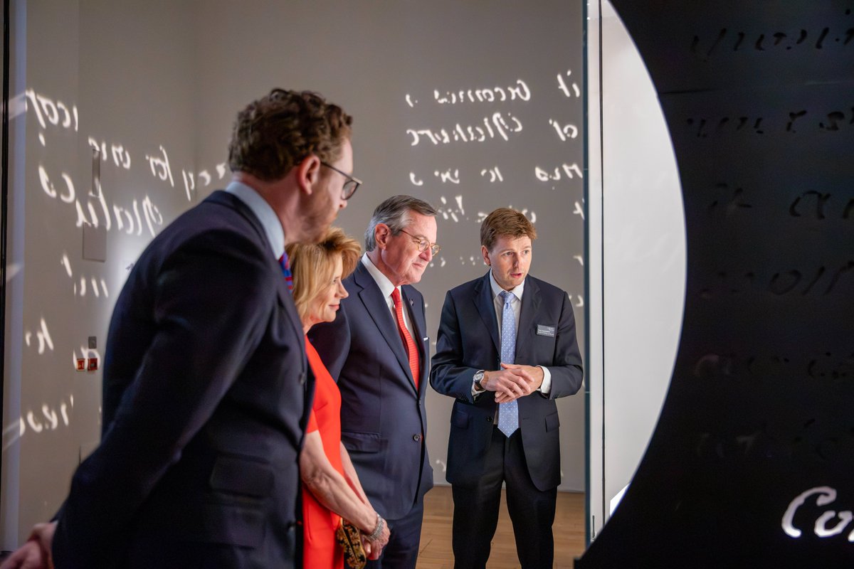 USAmbUK's tweet photo. Harriet and I were honored to attend the opening of @britishmuseum's USA250 exhibition which showcases some of their U.S. collection to celebrate the 250th anniversary of the founding of the United States of America. I encourage all of you to visit this free exhibition to learn more about our shared history.