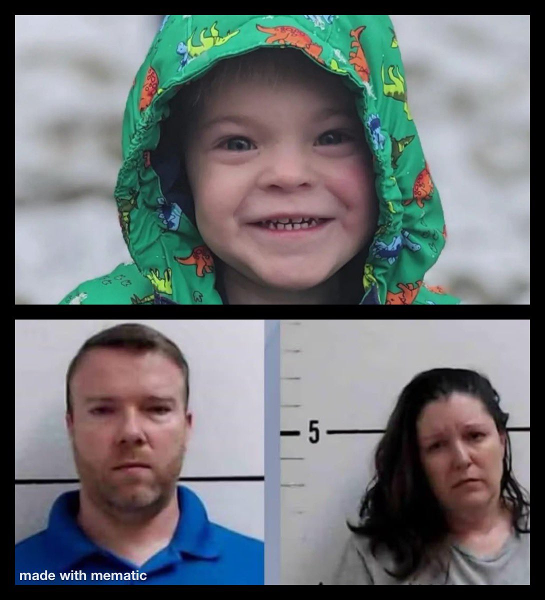 carmenL_v2's tweet photo. (SURRY COUNTY, N.C.) -A Mount Airy couple has been sentenced in connection with the 2023 death of their 4-year-old adopted son, Skyler Wilson.

Joseph Paul Wilson and Jodi Ann Wilson pleaded guilty today, July 8, to second-degree murder and felony child abuse, according to court records.

Each received a sentence of 25 to 31 years for the murder charge, with credit for the 1,272 days about three and a half years they have already spent in custody. The child abuse conviction adds an additional 7 years to 9 years and 5 months, bringing their total sentences to approximately 29 to 37 years in prison.

Charges were filed in January 2023, days after Skyler died from a hypoxic brain injury caused by prolonged oxygen deprivation, according to the medical examiner's autopsy report. Less than a month before his death, a former foster parent had reported concerns about his treatment to officials.

The Surry County Sheriff’s Office requested assistance from the North Carolina State Bureau of Investigation.  The SBI's Northwestern District led the investigation into the circumstances surrounding Skyler’s death.

@MountAiryNC @SBI1937 @SurryCoSheriff #BACKTHEBLUE