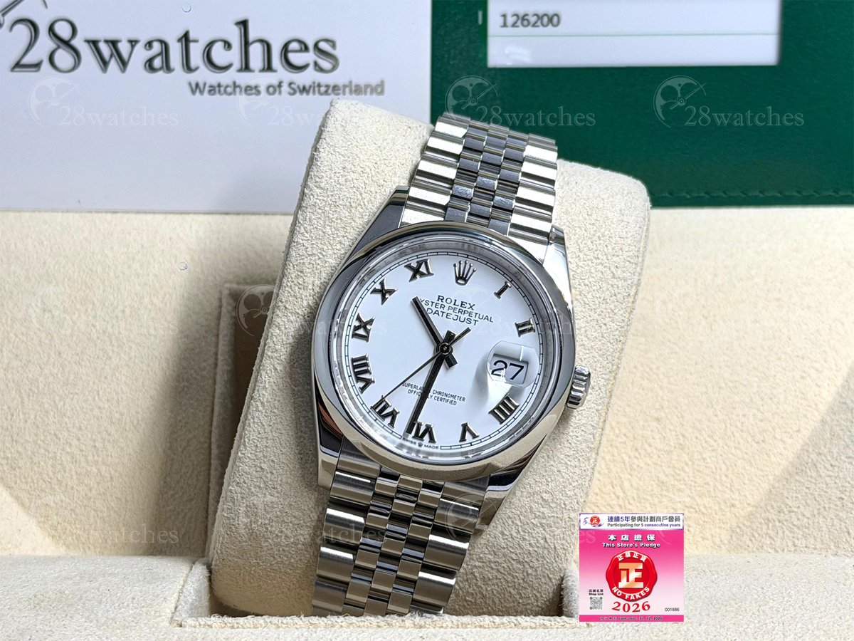 28Watches's tweet photo. Pre-owned Rolex Datejust 126200 - 28watches
[2020 36mm]

WhatsApp/Mobile: +852 6128 2828
Address: Shop G10B G/F Causeway Bay Plaza 1, Hong Kong
https://t.co/HQSYqeCF3C

#28Watches #Rolex #Datejust #126200 #T415517 https://t.co/CY61xnjOMW