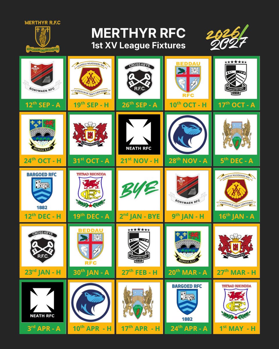 Merthyr RFC 🏉 tweet media