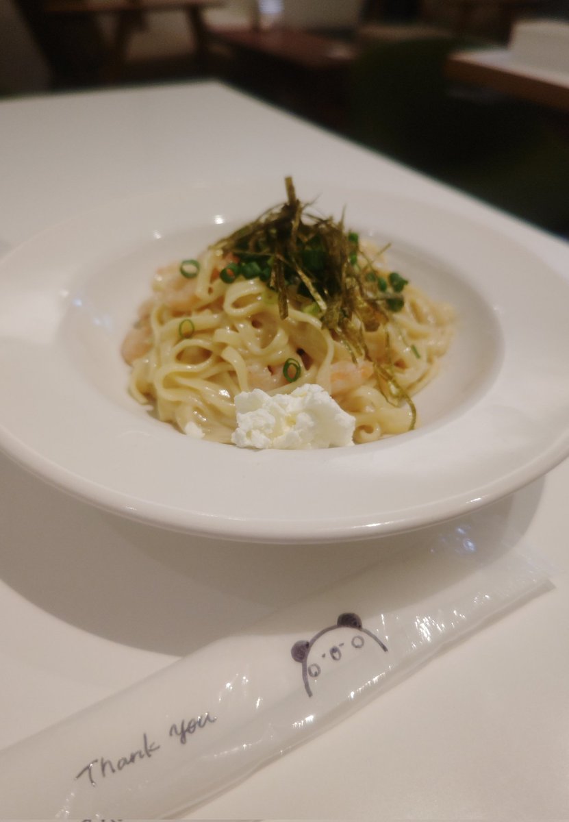 bikobikovan's tweet photo. 病院で嫌な検査を頑張ったので
ランチは好きなパスタを😋 https://t.co/xDXC5ir9NP