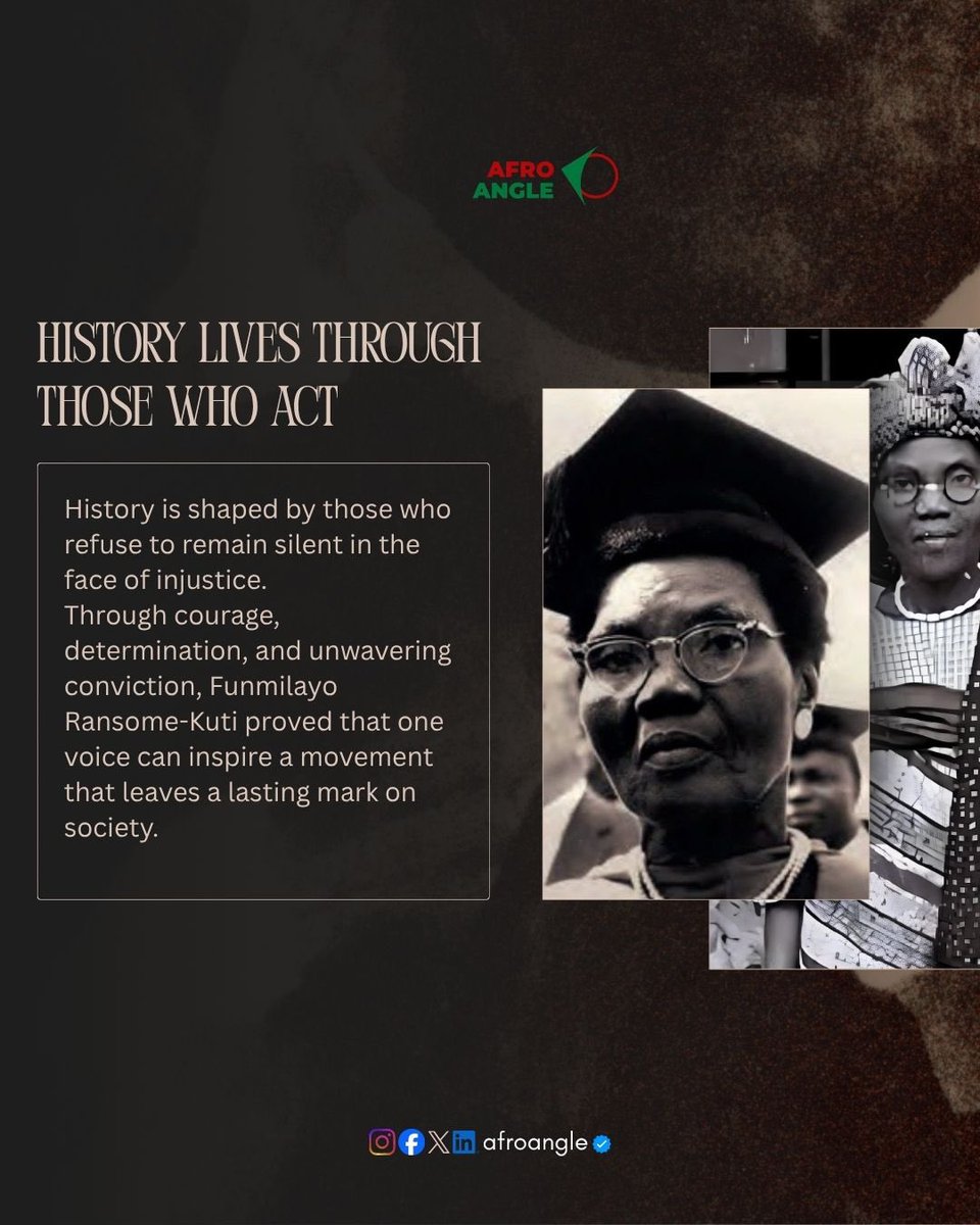 theafroangle's tweet photo. History is not just about the past. It shows us what courage, vision, sacrifice, and leadership can look like today.

Would you have the courage to stand up against injustice, even if you stood alone?

#afroangle #blackhistory https://t.co/jmOG4s1OBu