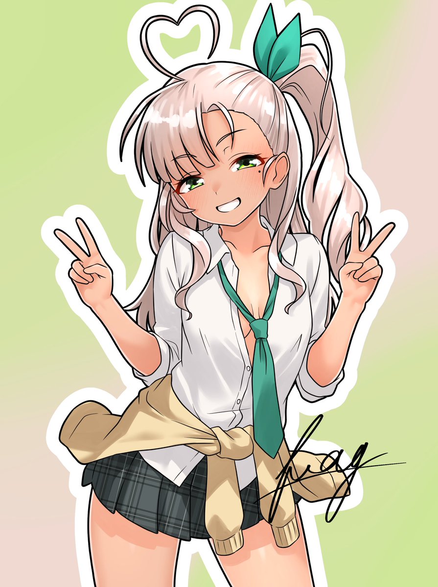frag_0416's tweet photo. #ノーブラの日　
ギャルな樫ちゃん(◜ᴗ◝ ) https://t.co/S6uCa4oY3I