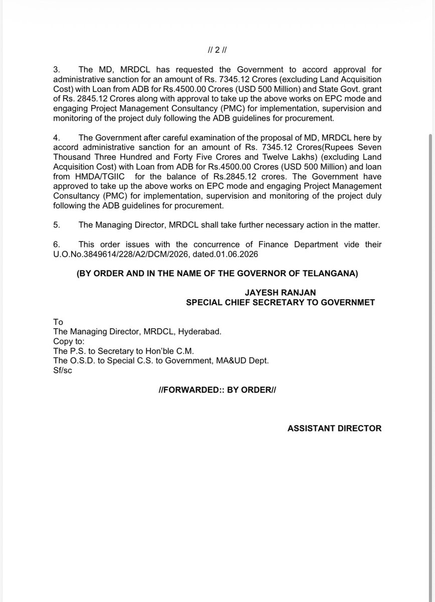MusiRevival's tweet photo. The Telangana government has proposed ₹7,345.12 crore (excluding land acquisition costs) for the Zone-1A and Zone-1B priority stretches of the Musi Riverfront Development Project, covering Himayatsagar–Bapughat and Osmansagar–Bapughat.

#MusiRiver #Hyderabad #Telangana https://t.co/vlFaW3e1Ex