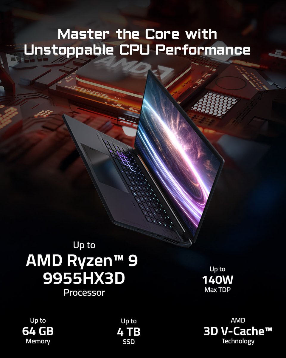 AORUS_ANZ's tweet photo. 🔥The AORUS MASTER16 GEN 2 is here to change the game! With the incredible Ryzen 9 9955HX3D and up to RTX 5090 under the hood, this powerhouse is ready for anything.🦾⚡️

🚨Limited Time Logitech Gaming Set Offer only at @AftershockpcAU 
➡ https://t.co/12NnlbttkR https://t.co/EONiDY43pz