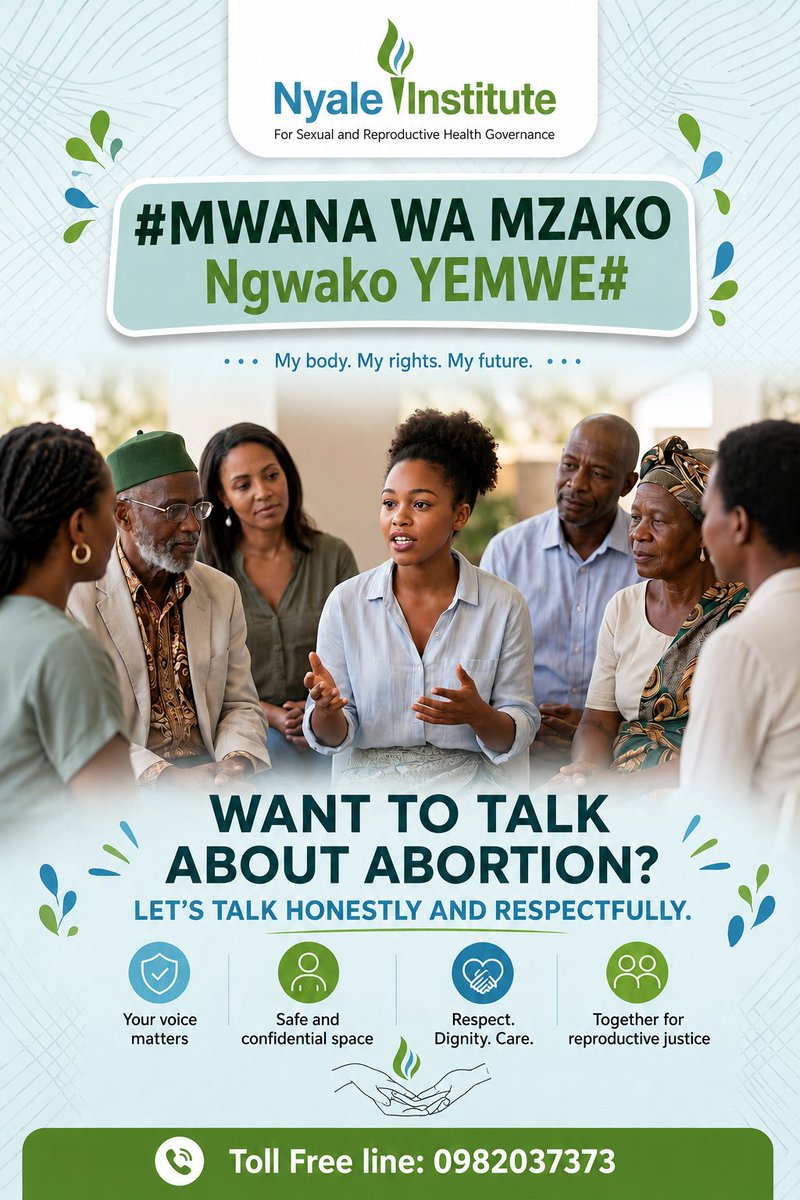 nyaleinstitute's tweet photo. Let's replace stigma with honest conversations.
#MwanaWaMzakoNgwakoYemwe #SRHR #ReproductiveJustice https://t.co/pucHooyQmA