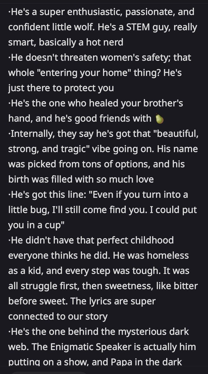 Sunnysartcove's tweet photo. GIVE HIM BAAAACK

“He was homeless as a kid”

“He got sixteen wolf cubs at home”

“Even if you turn into a little bug I’ll still come find you. I could put you in a cup.”

IM A MOURNING WIDOW https://t.co/mKz8qQopXr