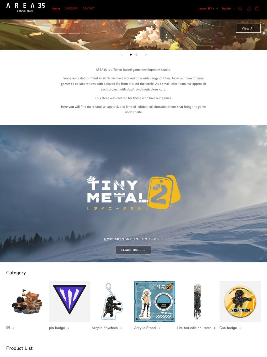 tinymetalgame's tweet photo. The AREA 35 Online Store is now live! 🎉
From TINY METAL figures and merchandise to exclusive collectibles, you can now shop your favorites online.
Take a look and let us know what you're picking up first! 👀
🛒 https://t.co/ThnW54XNmP
#AREA35 #TINYMETAL #Merch #Collectibles https://t.co/twyA69izYR