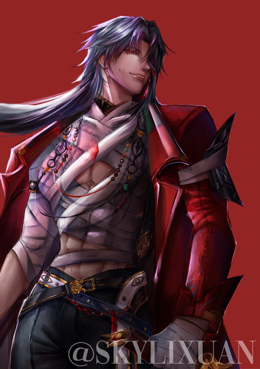 skylixuan's tweet photo. Blade #honkaistarrrailfanart #bladehsr #bladehonkaistarrail #fanart #illust #blade https://t.co/IiLuW6UYda