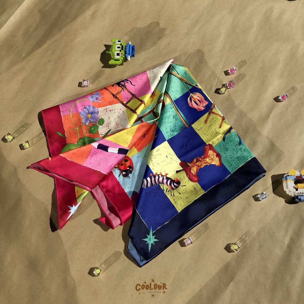 _jwtakhoirunisa's tweet photo. Halo teman-teman! Hari ini sampai tgl 23 Juli 2026 aku akan membuka pre order scarf season 4 yah!! Bisa pilih pilih atau beli dua duanya��

Fairy bugs
Witch’s spices
60 x 60 cm
IDR. 95K
Printed on buttersilk fabric

Untuk pre order bisa dm / isi form di link di bio! Terimakasih https://t.co/5A891UETDj