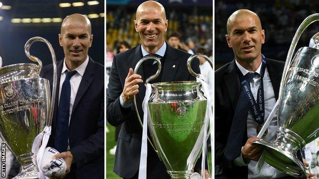 BenYousef_E's tweet photo. Never forget: Zidane won 3 Champions League trophies back to back to back (threepeat) by passing to Ronaldo.
In one of the outings, Madrid came back from 2:0 down, thanks to the return leg hat trick of Mr. Clutch. 
In the same competition that Ronaldo was taking things into his own hands to stage a comeback, Messi was bottling a 3-goal lead.

Don't let them gaslight you about who the most clutch player in history is.