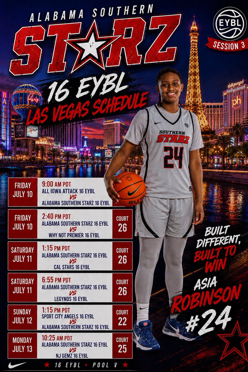 AsiaRobinson09's tweet photo. Ready for Vegas
@NikeGirlsEYBL https://t.co/sH9DiUPwg8